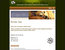 Tablet Screenshot of hotelpropsy-tyna.cz